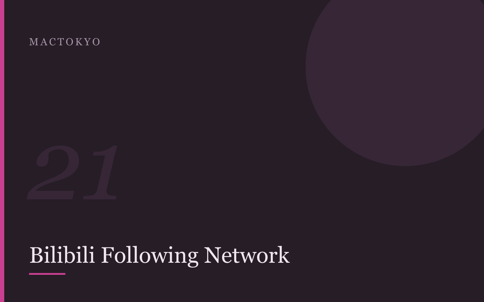 Cover art for Bilibili following-network research