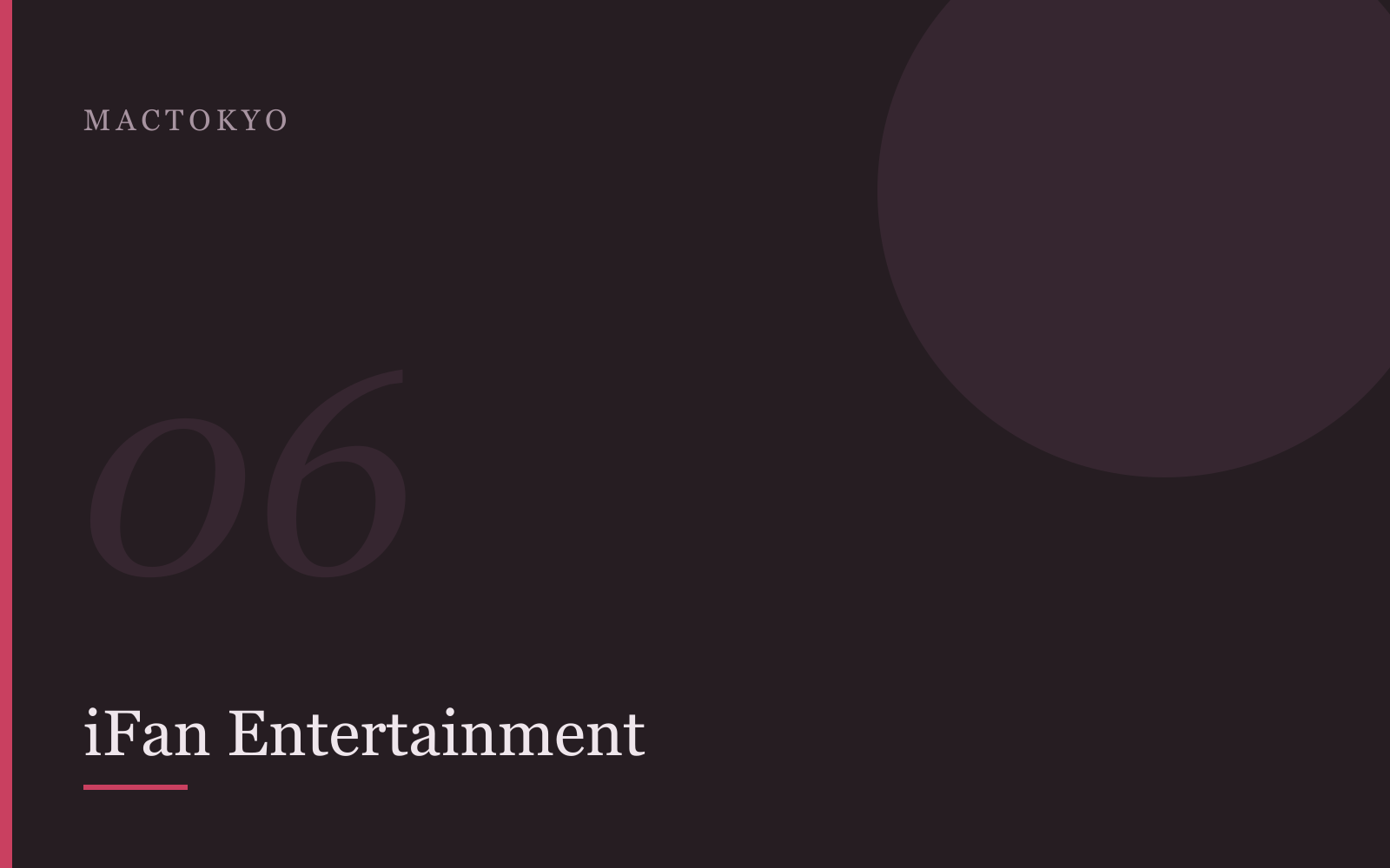 Cover art for iFan Entertainment