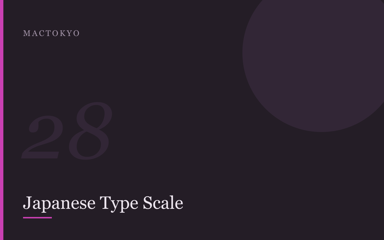 Cover art for Japanese type scale tokens
