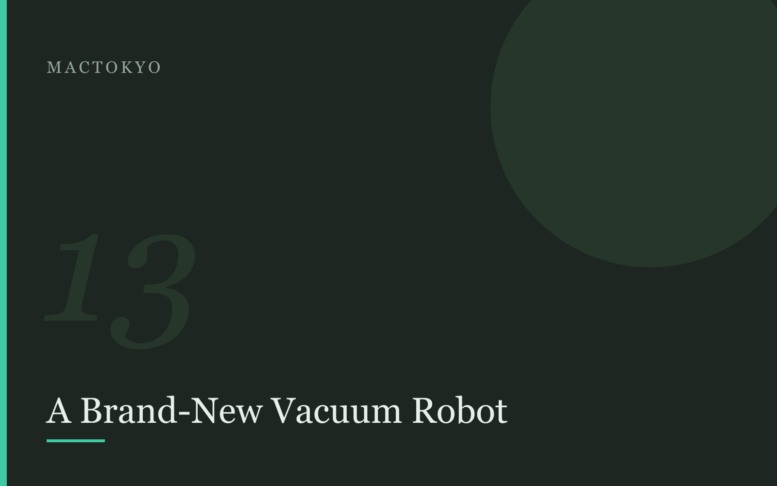 Cover art for vacuum robot research